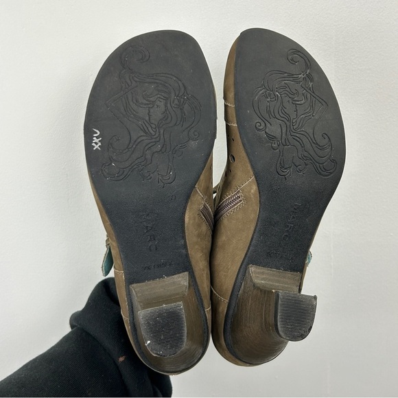 Marc Softwalk Suede Perforated Leather Heeled Boots - Picture 3 of 8